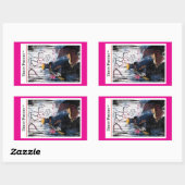 Rectangulaire Sticker DE POÉSIE SALE (Feuille)