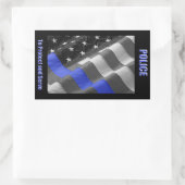 Rectangulaire Sticker de police (Sac)