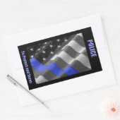 Rectangulaire Sticker de police (Enveloppe)