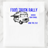 Rectangulaire Sticker de promotion de camion alimentaire (Sac)