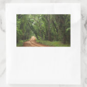 Rectangulaire Sticker de rectangle Arrière - plan de la route du (Sac)