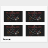 Rectangulaire Sticker de résistance Molon Labe (Feuille)