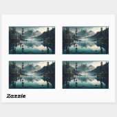 Rectangulaire Sticker de retraite (Feuille)