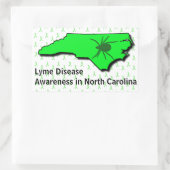 Rectangulaire Sticker de sensibilisation à la maladie de Lyme en (Sac)
