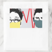 Rectangulaire Sticker DE SENSIBILISATION AU VIRUS CORONA FACE MA (Sac)