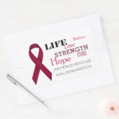 Rectangulaire Sticker de sensibilisation aux malformations artér (Enveloppe)