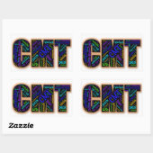 Rectangulaire Sticker de sensibilisation CMT (Word Cloud) (Feuille)