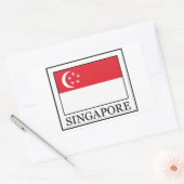 Rectangulaire Sticker de Singapour (Enveloppe)