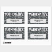 Rectangulaire Sticker de sujet de l'école de mathématiques Étiqu (Feuille)