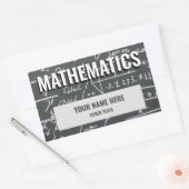 Rectangulaire Sticker de sujet de l'école de mathématiques Étiqu (Enveloppe)