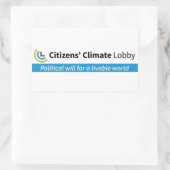 Rectangulaire Sticker de volonté politique (Sac)