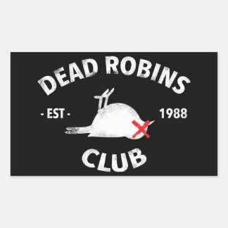 Rectangulaire sticker Dead Robins Club