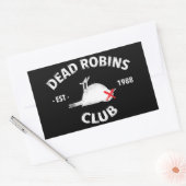 Rectangulaire sticker Dead Robins Club (Enveloppe)