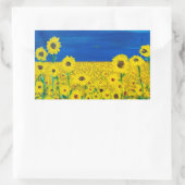 Rectangulaire Sticker "Debout pour la démocratie" (Sac)