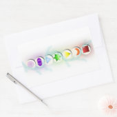 Rectangulaire Sticker des symboles Chakra (Enveloppe)