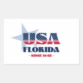 Rectangulaire Sticker d'état de Floride (Devant)