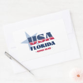 Rectangulaire Sticker d'état de Floride (Enveloppe)
