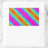 Rectangulaire Sticker Diagonal Glow Rainbow (Sac)