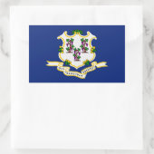 Rectangulaire Sticker d'indicateur d'état du Connecticut (Sac)