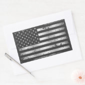 Rectangulaire Sticker Distressed American Flag II (Enveloppe)