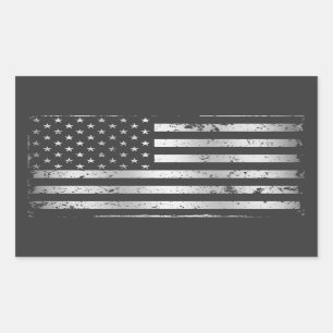 Rectangulaire Sticker Distressed American Flag II