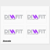 Rectangulaire Sticker DivaFit (Feuille)