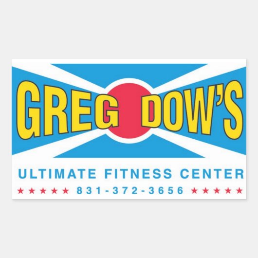 Rectangulaire Sticker Dojo (Devant)