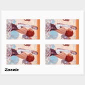 Rectangulaire Sticker Drama Monter Étoile Théâtre Art par intéri (Feuille)