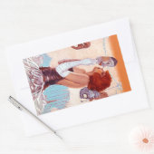 Rectangulaire Sticker Drama Monter Étoile Théâtre Art par intéri (Enveloppe)