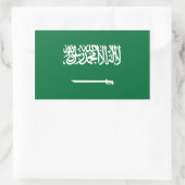 Rectangulaire Sticker Drapeau Arabie Saoudite (Sac)