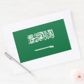 Rectangulaire Sticker Drapeau Arabie Saoudite (Enveloppe)