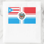 Rectangulaire Sticker Drapeau Bandera Pitirre-Porto Rico (Sac)