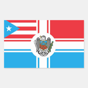 Rectangulaire Sticker Drapeau Bandera Pitirre-Porto Rico