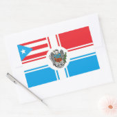 Rectangulaire Sticker Drapeau Bandera Pitirre-Porto Rico (Enveloppe)