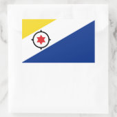 Rectangulaire Sticker Drapeau Bonaire (Sac)
