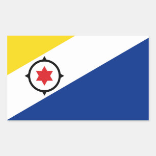 Rectangulaire Sticker Drapeau Bonaire