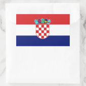 Rectangulaire Sticker Drapeau Croatie (Sac)