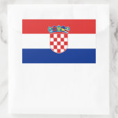 Rectangulaire Sticker Drapeau de Croatie (Sac)