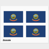 Rectangulaire Sticker Drapeau De L'État D'Idaho (Feuille)