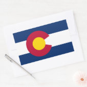 Rectangulaire Sticker Drapeau du Colorado* (Enveloppe)