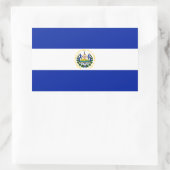 Rectangulaire Sticker Drapeau El Salvador (Sac)