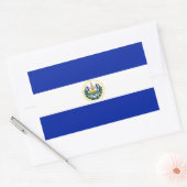 Rectangulaire Sticker Drapeau El Salvador (Enveloppe)