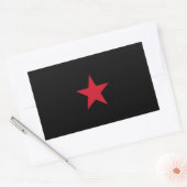 Rectangulaire Sticker Drapeau EZLN (Enveloppe)