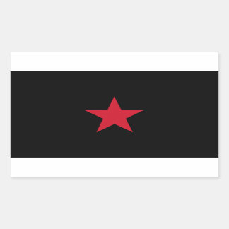 Rectangulaire Sticker Drapeau EZLN