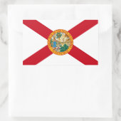 Rectangulaire Sticker Drapeau Floride (Sac)