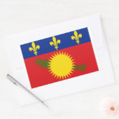Rectangulaire Sticker Drapeau Guadaloupe (Enveloppe)