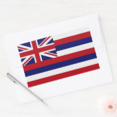 Rectangulaire Sticker Drapeau Hawaii (Enveloppe)