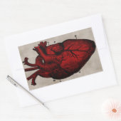 Rectangulaire Sticker du coeur humain (Enveloppe)