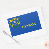 Rectangulaire Sticker du drapeau de l'État du Nevada (Enveloppe)