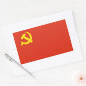 Rectangulaire Sticker du drapeau du Parti communiste chinois (Enveloppe)